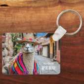 Individuelle Name Peru Llama Schlüsselanhänger (Vorderseite)