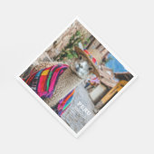 Individuelle Name Peru Llama Serviette (Ecke)