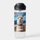 Individuelle Name Peru Llama Trinkflasche (Rückseite)