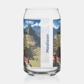 Individuelle Name Peru Machu Picchu Dosenglas (Vorderseite)