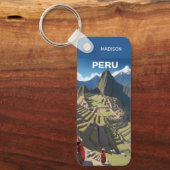 Individuelle Name Peru Machu Picchu Schlüsselanhänger (Vorderseite)