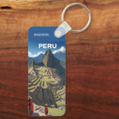 Individuelle Name Peru Machu Picchu Schlüsselanhänger (Rückseite)