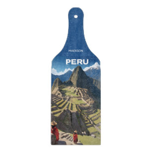 Individuelle Name Peru Machu Picchu Schneidebrett