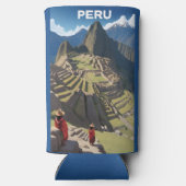 Individuelle Name Peru Machu Picchu Selters Dosenkühler (Rückseite)