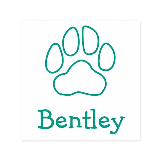 Individuelle Name Pet Signature Pay Print Kontur Permastempel (Design)