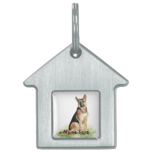 Individuelle Name Pet Tag German Shepherd Dog Tiermarke