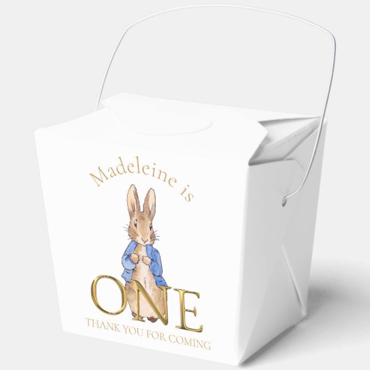 Individuelle Name Peter 1. Geburtstag Vielen Dank Geschenkschachtel (Vorderseite)