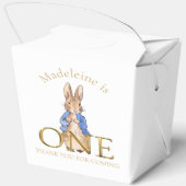 Individuelle Name Peter 1. Geburtstag Vielen Dank Geschenkschachtel (Rückseite)