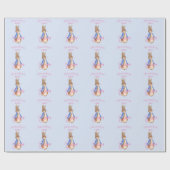 Individuelle Name Peter das Kaninchen Erster Gebur Geschenkpapier (Flach)