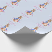 Individuelle Name Peter das Kaninchen Erster Gebur Geschenkpapier (Ecke)