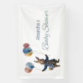 Individuelle Name Peter der Kaninchen Babydusche Banner (Vertikal)