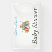 Individuelle Name Peter der Kaninchen Babydusche Banner (Vertikal)