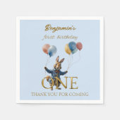 Individuelle Name Peter der Kaninchen Erster Gebur Serviette (Vorderseite)