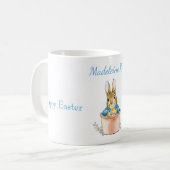 Individuelle Name Peter der Kaninchen Glücklicher  Kaffeetasse (Vorderseite Links)