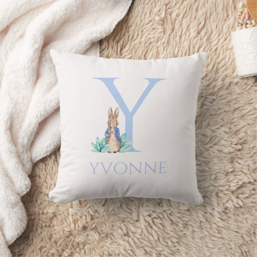 Individuelle Name Peter der Kaninchen Kissen (Decke)