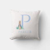 Individuelle Name Peter der Kaninchen Kissen (Vorderseite)