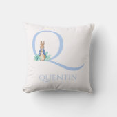 Individuelle Name Peter der Kaninchen Kissen (Vorderseite)