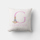 Individuelle Name Peter der Kaninchen Kissen (Vorderseite)