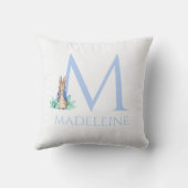 Individuelle Name Peter der Kaninchen Kissen (Rückseite)