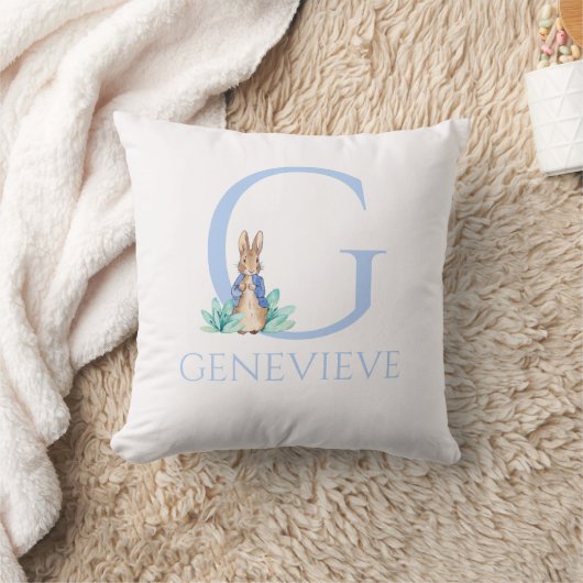 Individuelle Name Peter der Kaninchen Kissen (Decke)