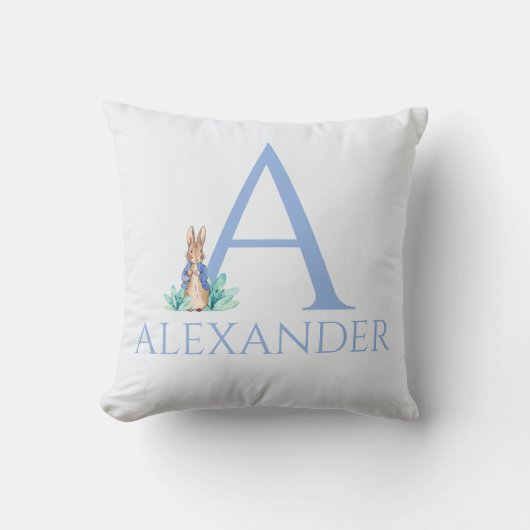 Individuelle Name Peter der Kaninchen Kissen (Vorderseite)