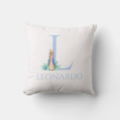 Individuelle Name Peter der Kaninchen Kissen (Vorderseite)