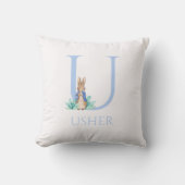 Individuelle Name Peter der Kaninchen Kissen (Vorderseite)