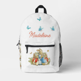 Individuelle Name Peter der Rabbit Josephine Bunny Bedruckter Rucksack