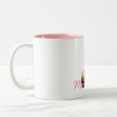 Individuelle Name Peter Easter Egg Körbchen Zweifarbige Tasse (Links)