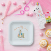 Individuelle Name Peter, Kaninchen Babydusche Pappteller (Party)