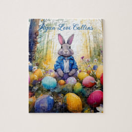 Individuelle Name Peter Ostersonntag mit Ostereier Puzzle