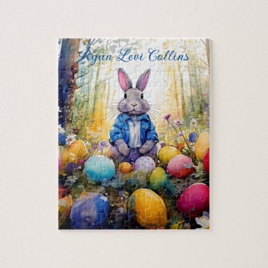 Individuelle Name Peter Ostersonntag mit Ostereier Puzzle (Vertikal)