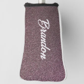Individuelle Name Pflaume Glitzer Golf Headcover (Rotieren 90)