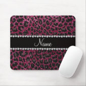 Individuelle Name Pflaume lila Glitzer Leopardendr Mousepad (Mit Mouse)