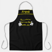 Individuelle Name Phantastischer Koch Personalisie Schürze (Vorderseite)