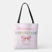 Individuelle Name Pharmacy Technician Coquette Tasche (Rückseite)