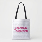 Individuelle Name Pharmacy Technician Typografie W Tasche (Vorderseite)