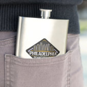 Individuelle Name Philadelphia Pennsylvania Flachmann (Beispiel)