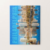Individuelle Name Philadelphia Pennsylvania Puzzle (Vertikal)