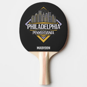 Individuelle Name Philadelphia Pennsylvania Tischtennis Schläger