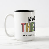 Individuelle Name Physiotherapeut PT Geschenke Zweifarbige Tasse (Links)