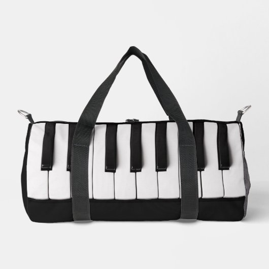 Individuelle Name Piano Keys Duffle Bag (Vorderseite)