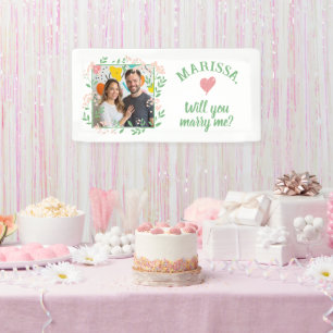 Individuelle Name Pic Floral werden Sie heiraten m Banner