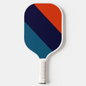 Individuelle Name Pickleball Paddle Streifen Retro (Rückseite)