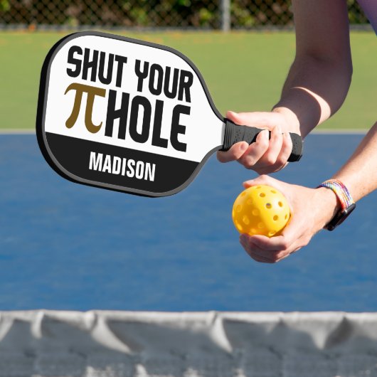 individuelle Name "Pie Hole" Pickleball Schläger (InSitu)
