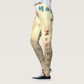 Individuelle Name Pilates Leggings (Links)