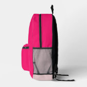 INDIVIDUELLE NAME PINK BACKPACK BEDRUCKTER RUCKSACK (Rechts)