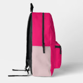 INDIVIDUELLE NAME PINK BACKPACK BEDRUCKTER RUCKSACK (Links)