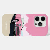 Individuelle Name Pink Classic Car Case-Mate iPhone Hülle (Rückseite (Horizontal))