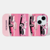 Individuelle Name Pink Classic Car Case-Mate iPhone Hülle (Rückseite (Horizontal))